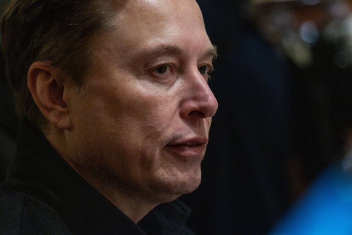 Elon Musk, CEO of Tesla, during a Cabinet meeting.
