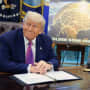 President Donald Trump, announcing his plans for the "Golden Dome."
